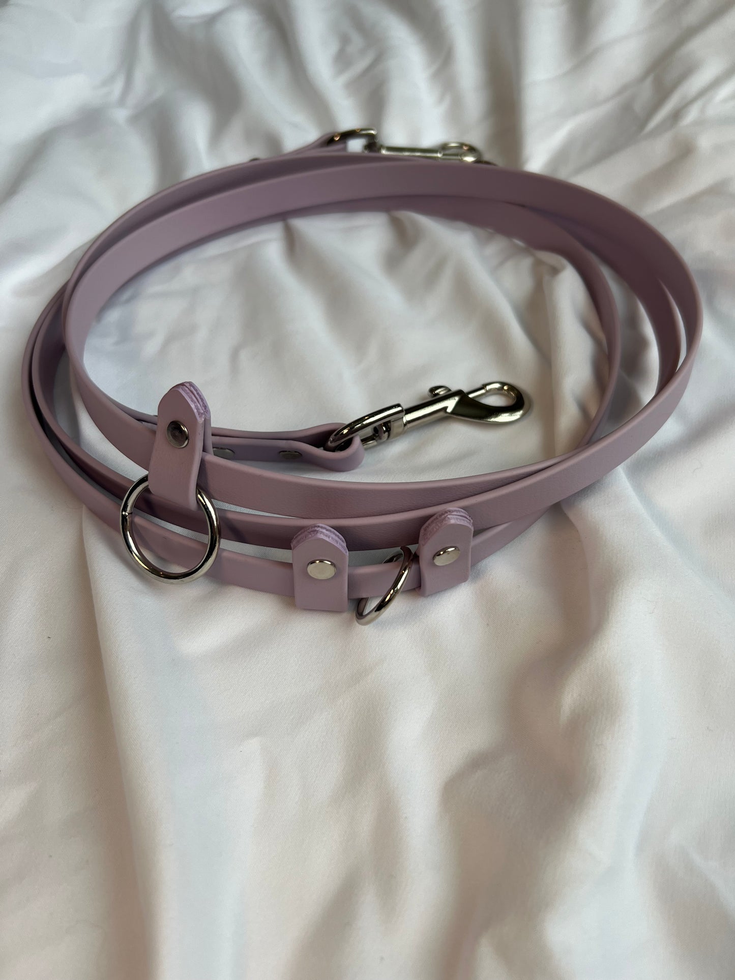 Hands-Free All-in-One Biothane Leash Lavender