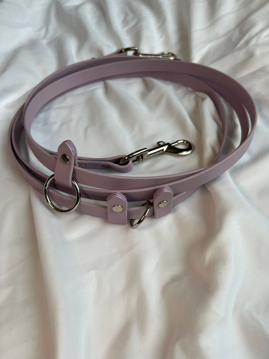 Hands-Free All-in-One Biothane Leash Lavender