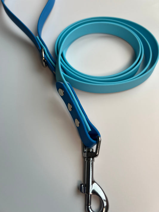 Two-tone Biothane Baby Blue and Sky Blue