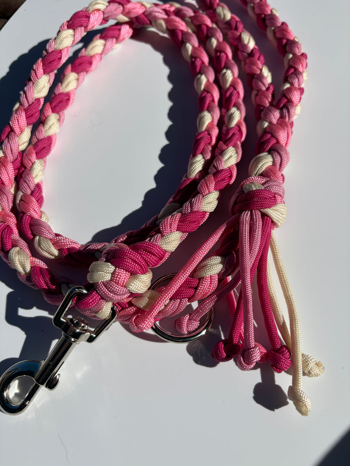 Strawberries and Cream Paracord Leash