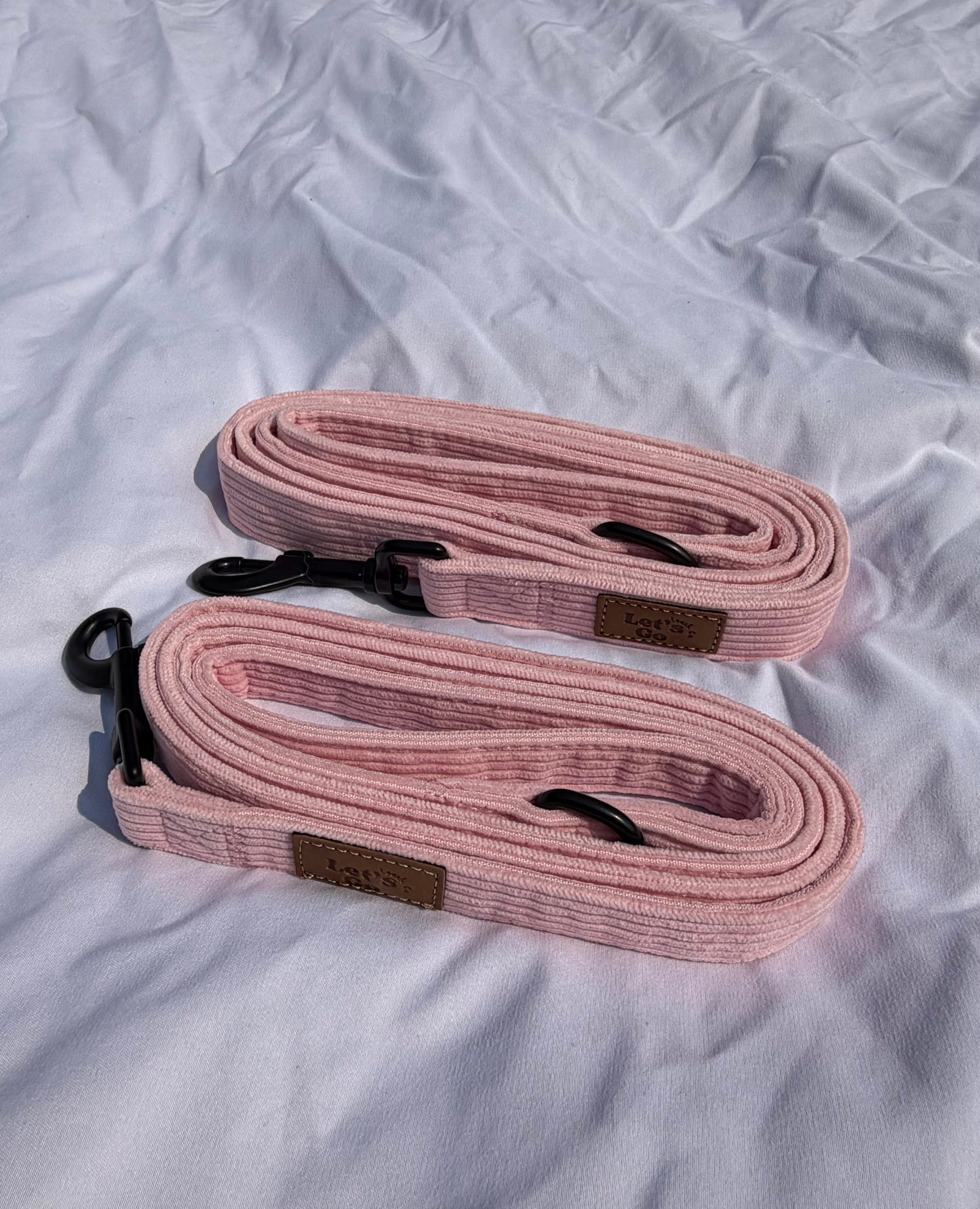 Petal Pink Corduroy Leash