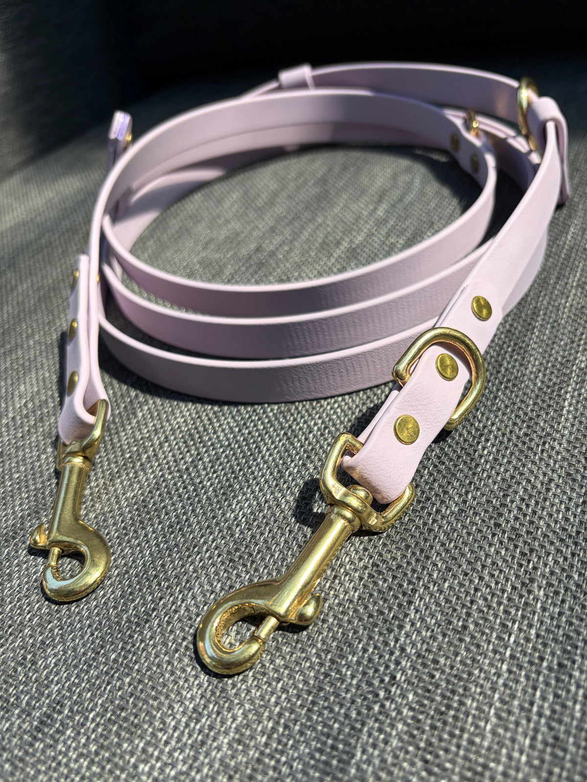 Hands-Free All-in-One Biothane Leash Lavender