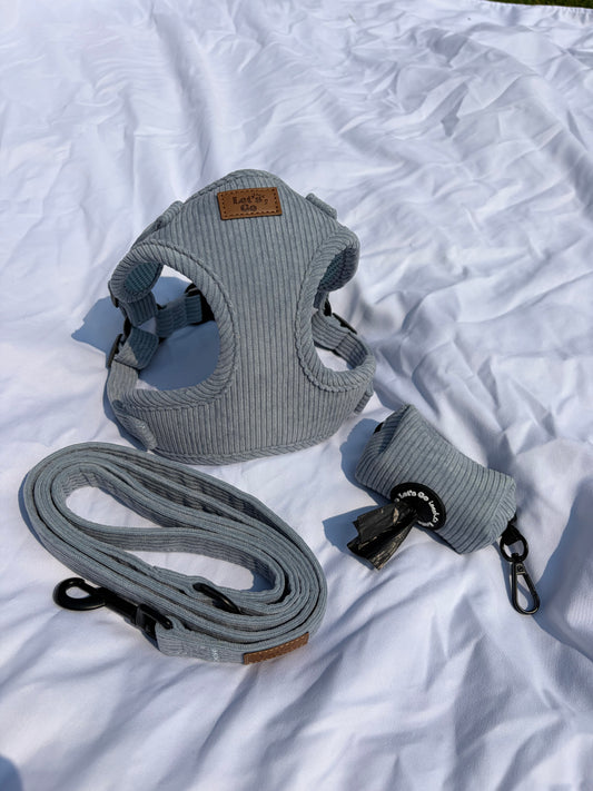 Steel Blue Corduroy Harness Bundle