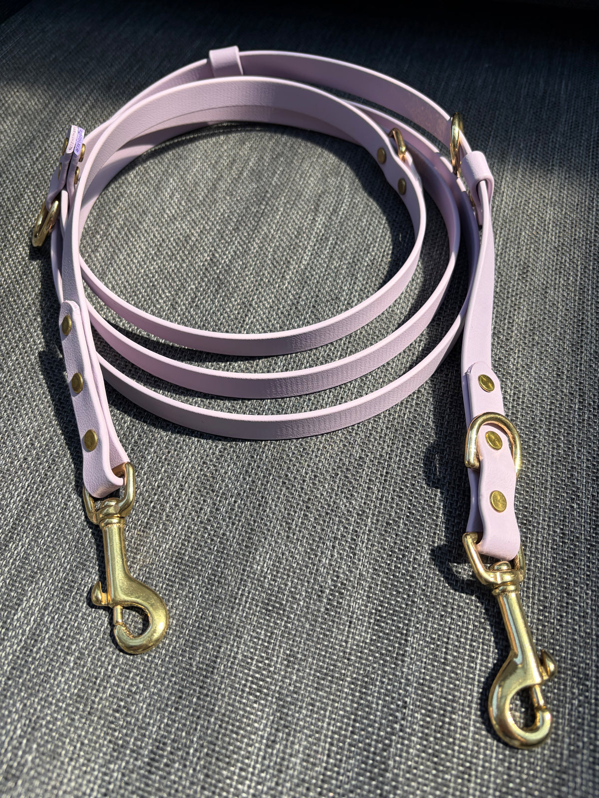 Hands-Free All-in-One Biothane Leash Lavender