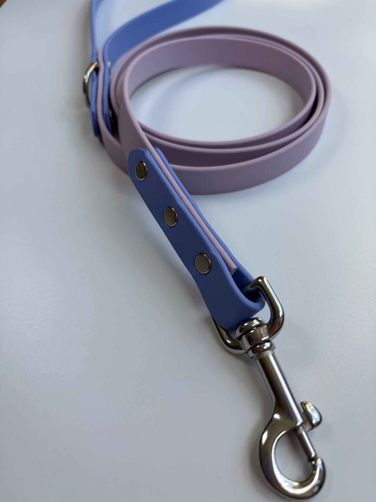 Two-tone Biothane Leash Lavender and Periwinkle