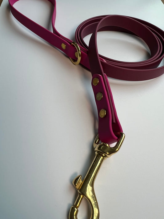 Two-tone Biothane Wine and Magenta