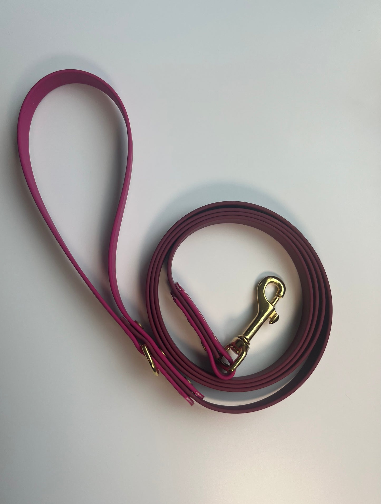 Two-tone Biothane Wine and Magenta