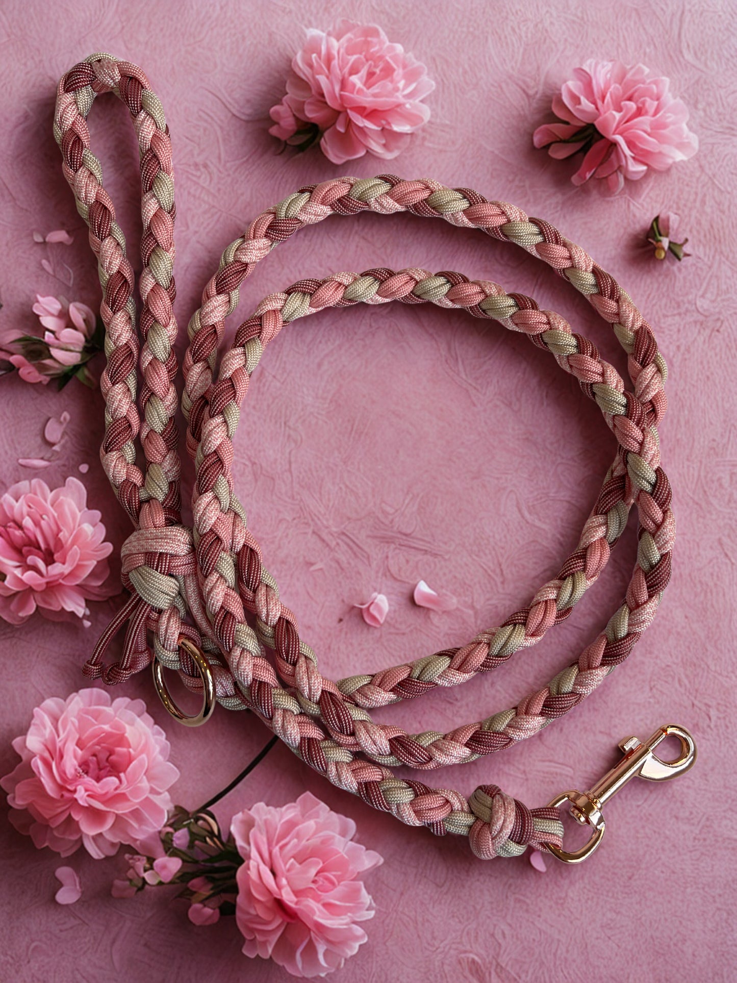 Pretty in Pink Paracord Leash