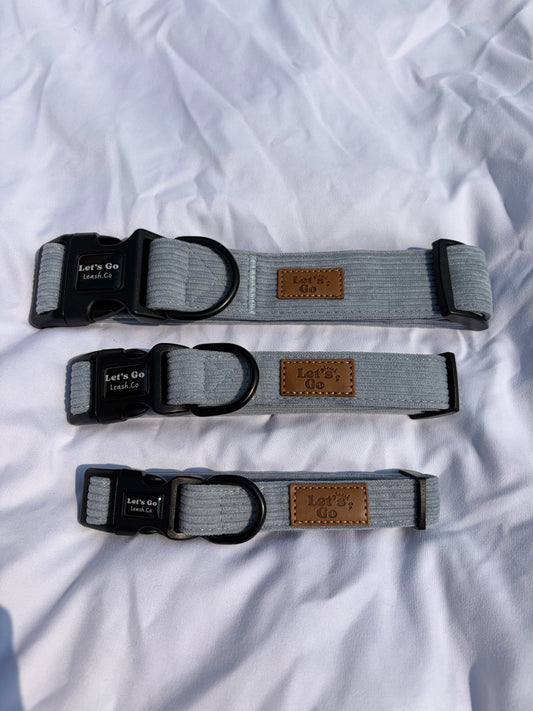 Steel Blue Corduroy Collar