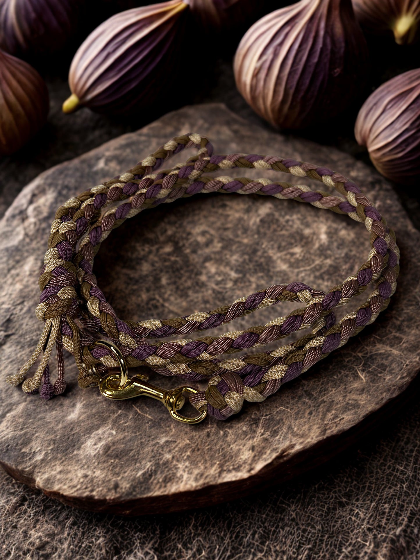 Cocoa and Fig Paracord Leash
