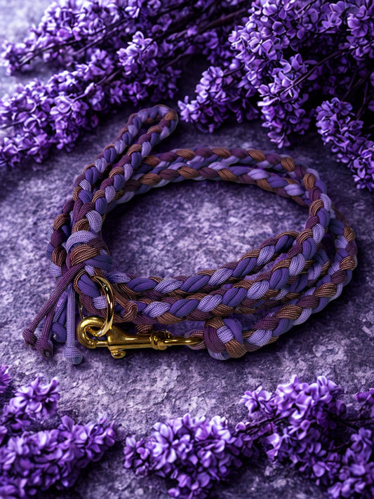 Plum Party Paracord Leash