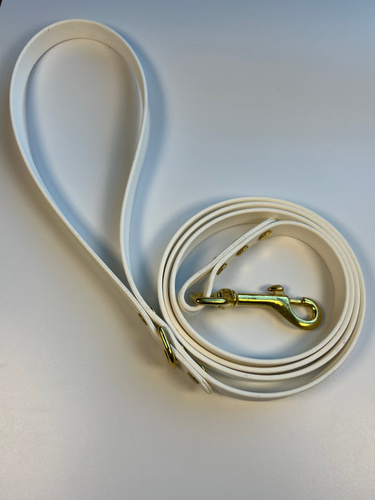 Classic Biothane Leash White