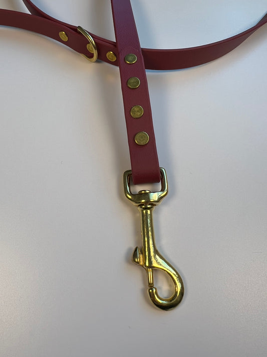 Hands-Free All-in-One Biothane Leash Wine